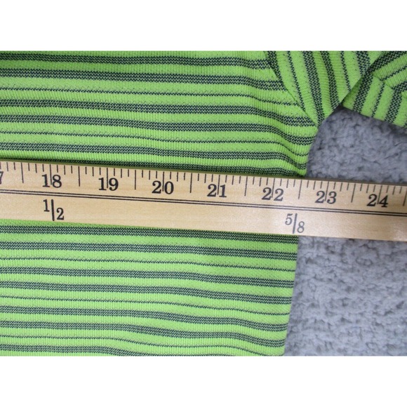 Nike Golf Polo Shirt Men's Large Green Striped Dri-Fit UV Short Sleeve Embroider - Picture 10 of 12